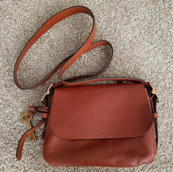 Fossil Handbags - FOSSIL brown leather bag